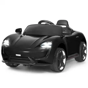 12V Kids Ride On Car with MP3 & LED Light-Black