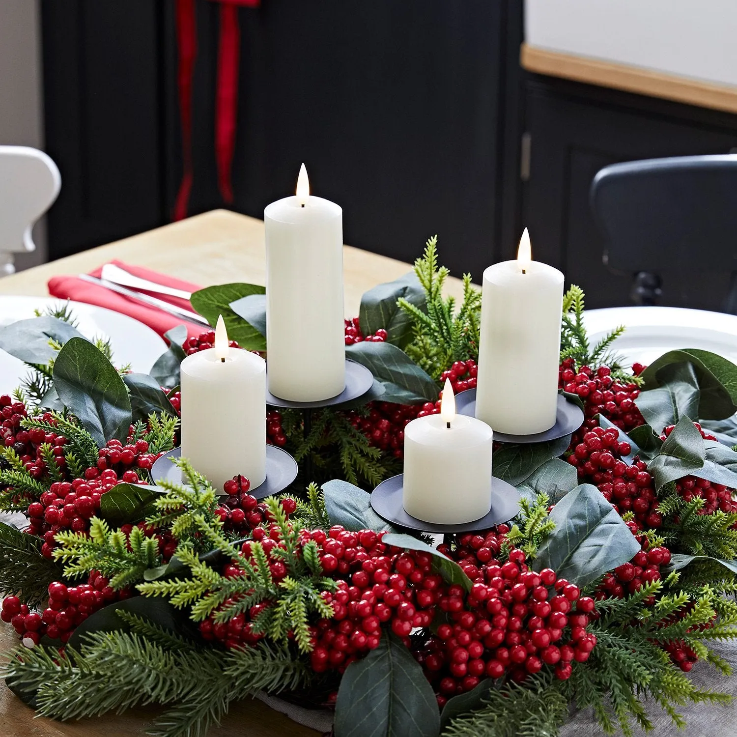 50cm Red Berry Wreath