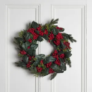 50cm Red Berry Wreath