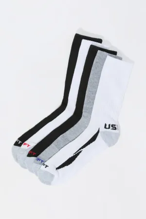 Assorted Athletic Crew Socks (5 Pack)