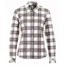 Barbour Daphne Ladies Shirt - Cloud/Olive Check