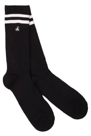 Black Athletic Bamboo Socks V2