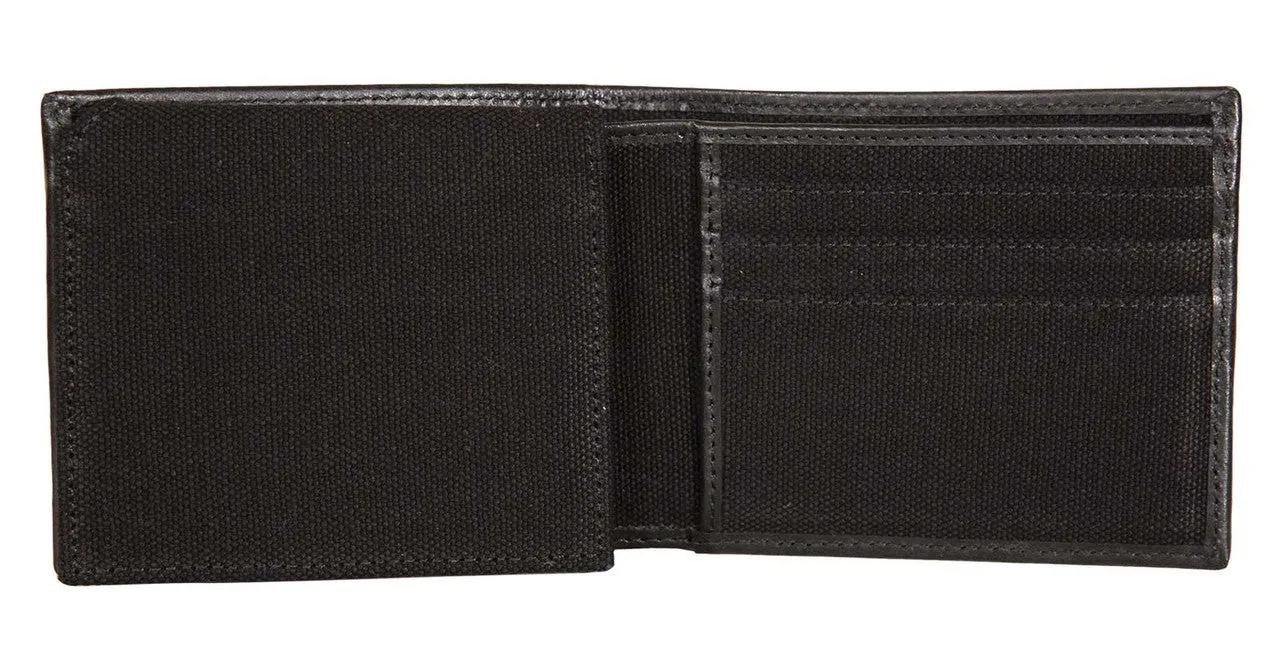 CANVAS BIFOLD BLK WALLET