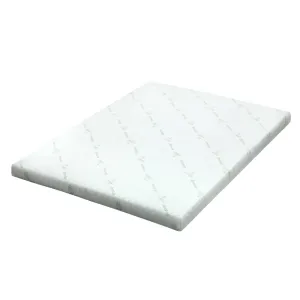 Cool Gel Memory Foam Mattress Topper w/Bamboo Cover 8cm - King