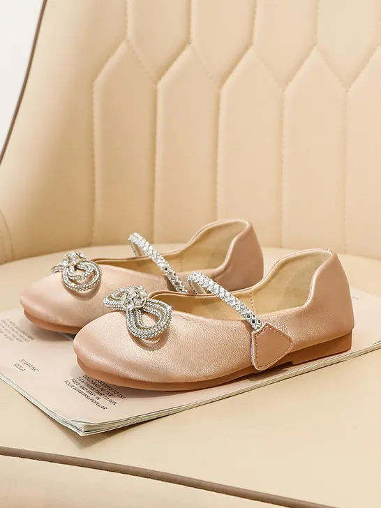 Diamond Bow Ballet Flats by Liv and Mia