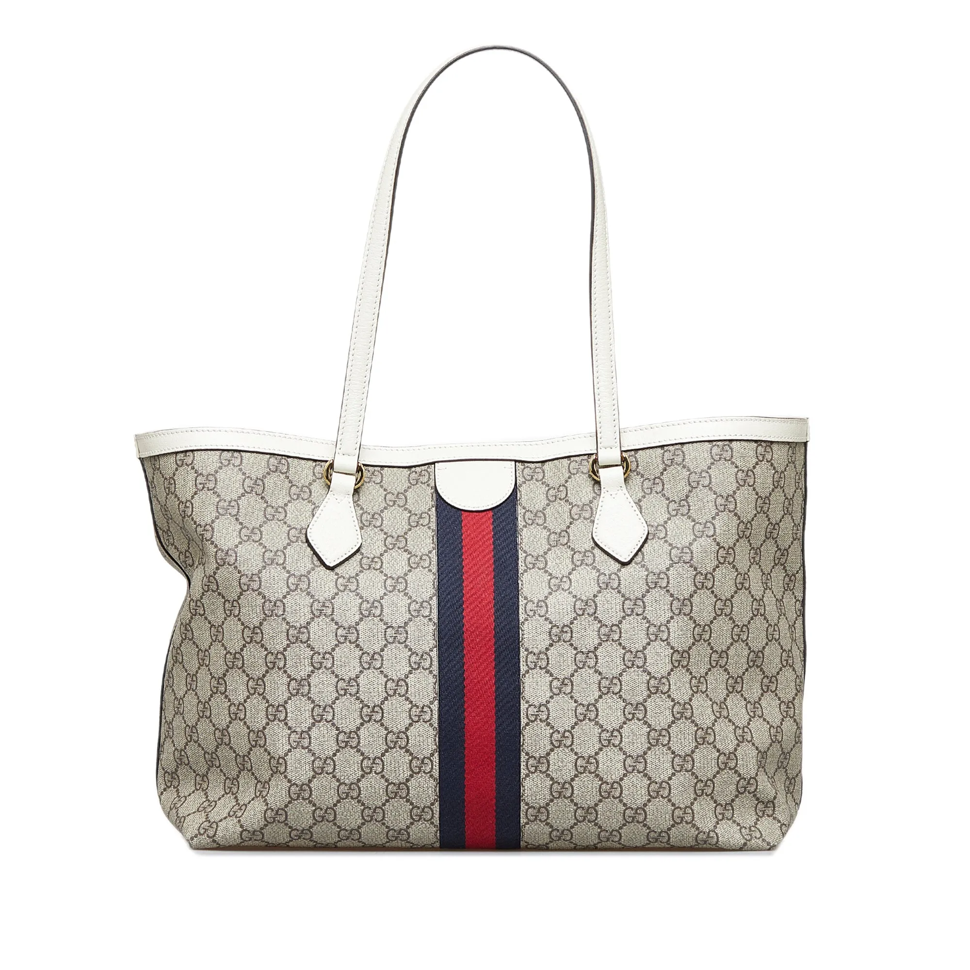 Gucci Ophidia Tote Grey GG Supreme Canvas