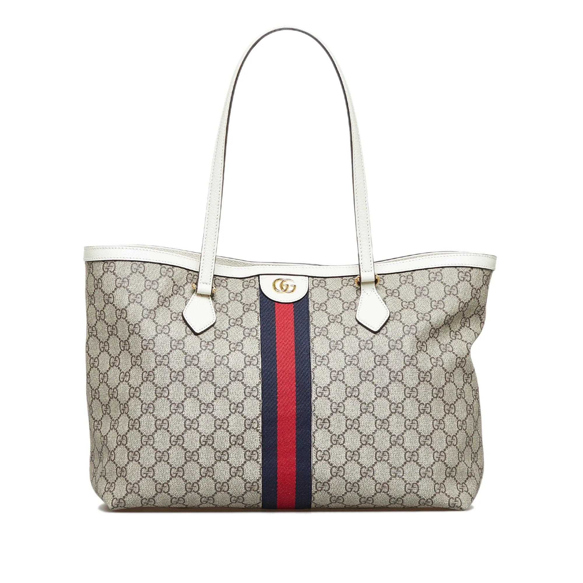 Gucci Ophidia Tote Grey GG Supreme Canvas