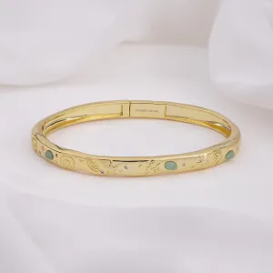 Keepsakes Aventurine Gold Bangle