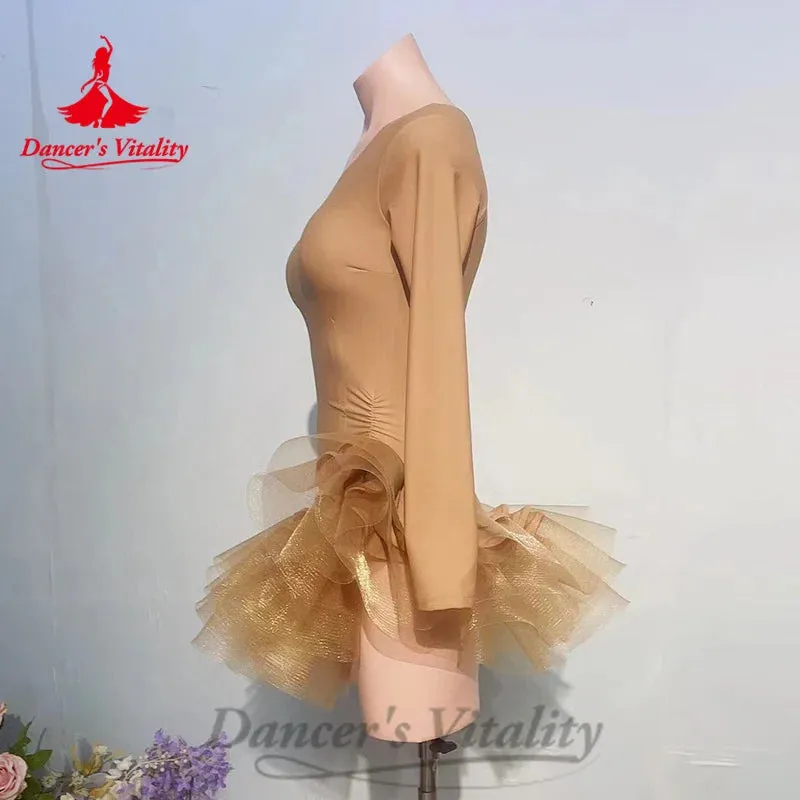 Latin Dance Costumes Women's Practice Clothes Customized Cotton Comfort Fishtail Skirt Chacha Samba Tango Performance Costume