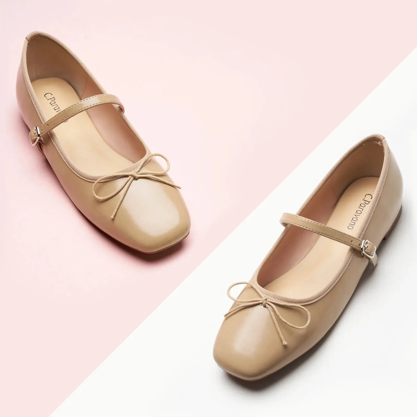 Mary Jane Ballerina (Clara) Beige