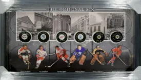 Original Six Pucks, Signed