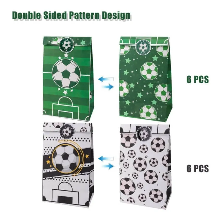 Paper Party Bag | Soccer | 12 Pcs