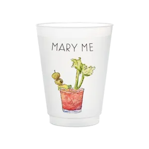 "Mary Me" Bloody Mary Frosted Non-breakable Cup